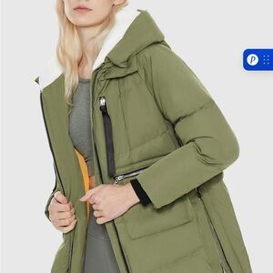 GREEN OROLAY DOWN JACKET